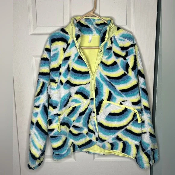 Free People Multicolor Fleece Jacket - Picture 2 of 7